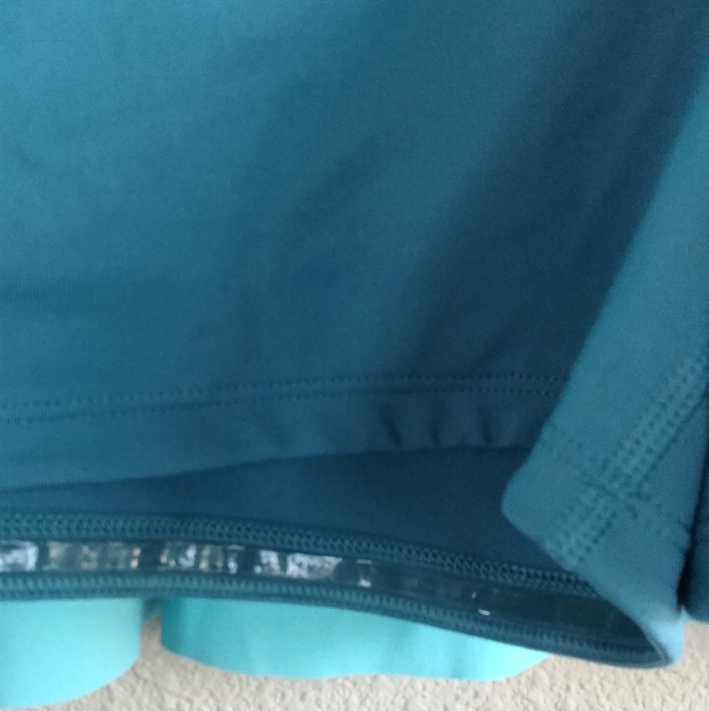 Athleta 1X Ace Printed Tennis Skort 13.5" Teal Marble Skater Skirt - Picture 4 of 10